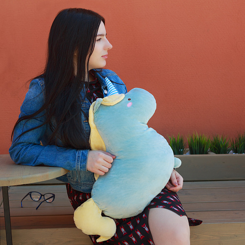 Игрушка-подушка "Flat Unicorn" (голубой)