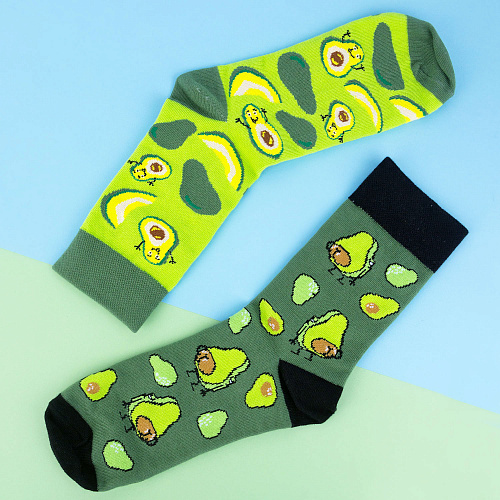 Носки "Настроение авокадо", разм.40-45