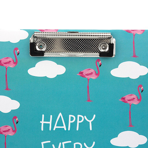 Папка-планшет "Фламинго" (голубой)