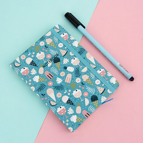 Блокнот "Cute Pattern" (голубой)