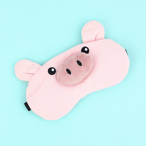 Маска для сна "Свинка" (розовая)