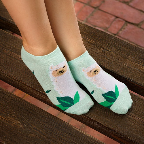 Носки "Лама в траве", разм.35-39