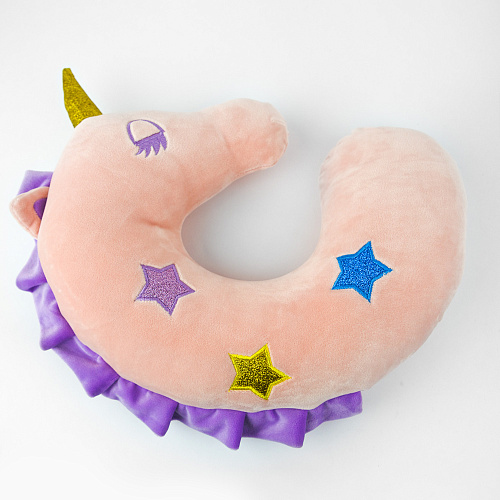 Подушка для путешествий "Единорог" (розовый)