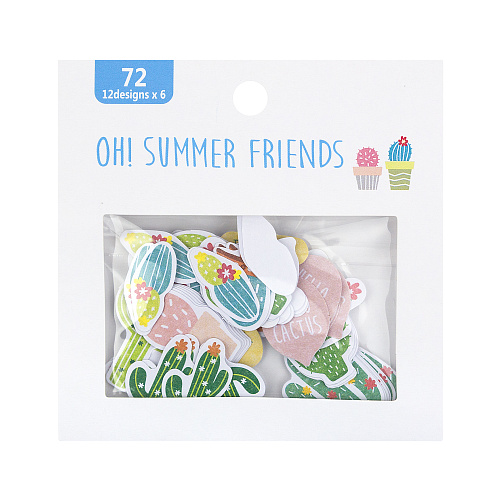 Набор стикеров "Ассорти" (кактусы)