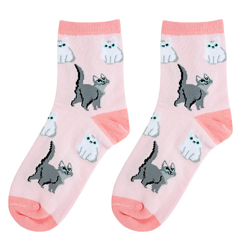 Набор носков в коробке "Корги и котики"