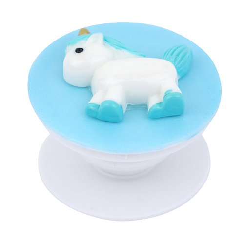 Держатель для телефона/попсокет "Единорожка" (голубой)