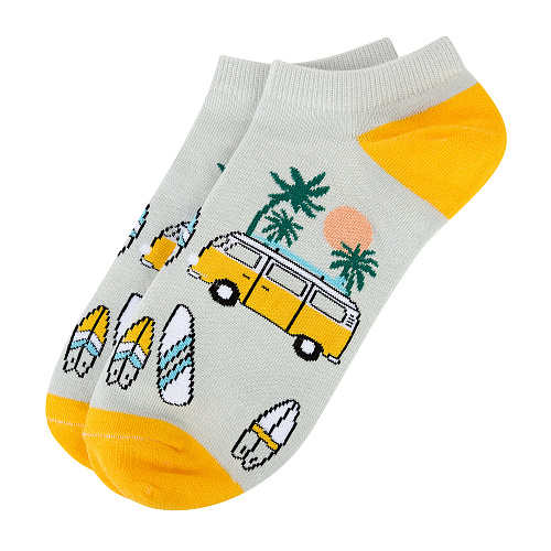 Носки короткие "Surf bus", разм.40-45