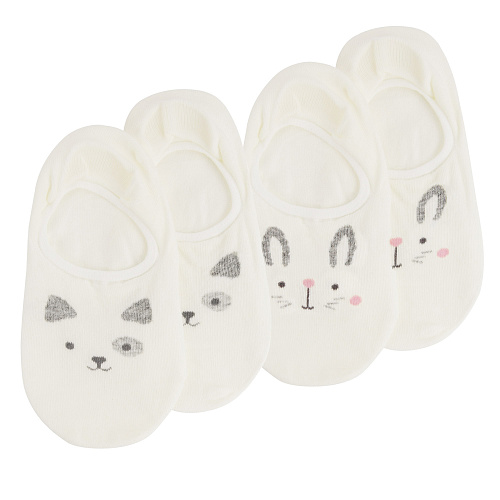 Носки короткие "Кот и кролик" (2 пары)