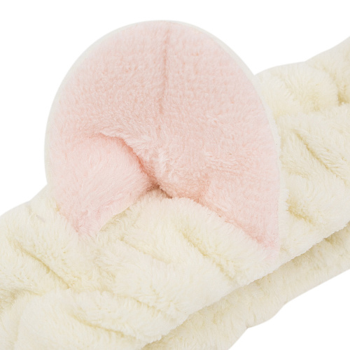 Повязка на голову "Ушки мишки", молочный