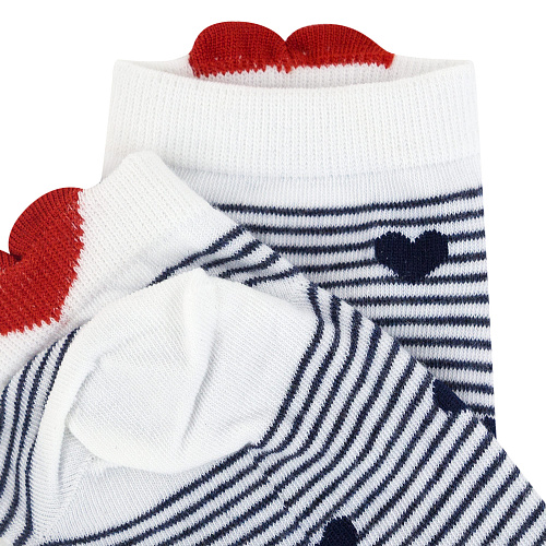 Носки "С сердечком" (полосатые)