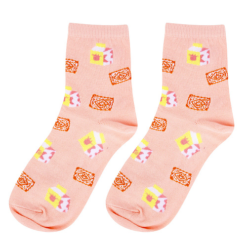 Носки "Молоко с печенькой", разм.35-39