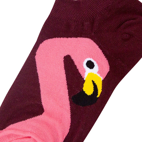 Носки короткие "Розовый фламинго"