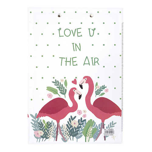 Папка-планшет "Фламинго" (два фламинго)