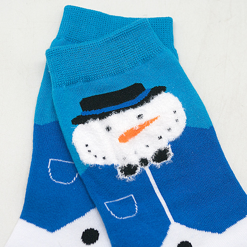 Носки "Снеговик" (синие)