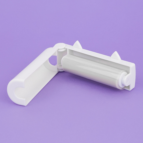 Ролик для чистки одежды "Котик" (белый)