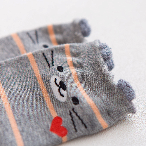 Носки "Зверушки" (серые)