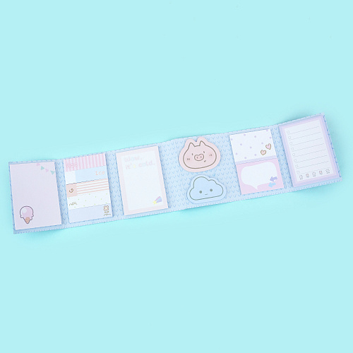 Набор стикеров "Piggy" (голубой)