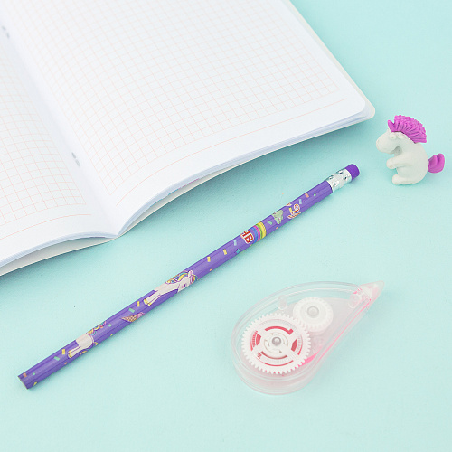 Набор карандашей "Единорожки" (сиреневый)