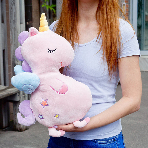 Игрушка-подушка "Пегас со звездами" (розовый)