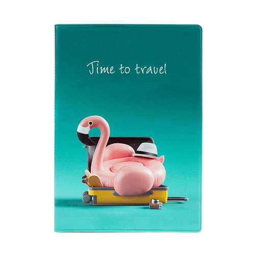 Обложка для паспорта "Time to travel"