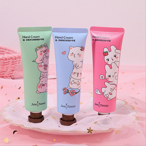 Крем для рук фруктовый "Веселые зверята" мятный