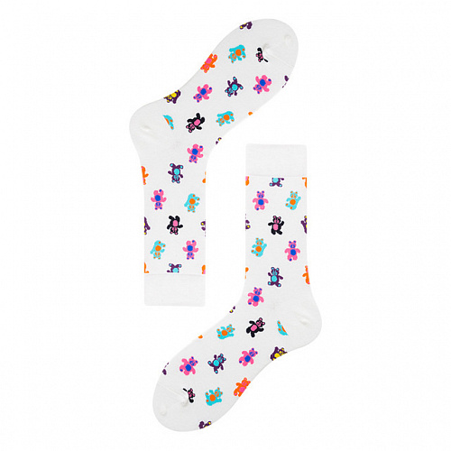 Носки "Медвежата" (белые)