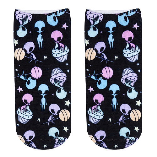 Носки "Инопланетяне" (черные)