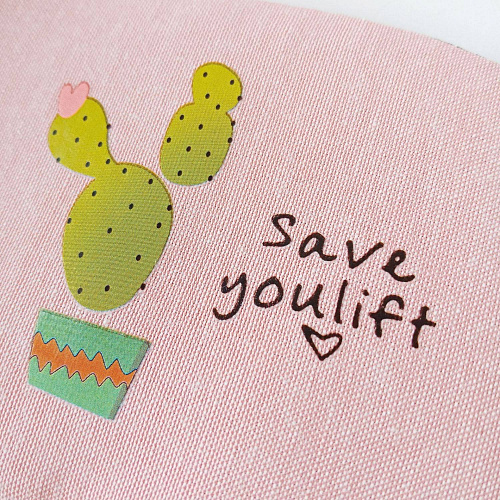 Маска для сна "Кактус в горшке" (розовая)