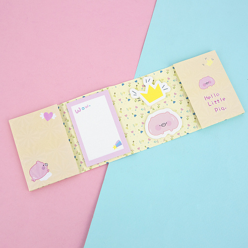 Набор стикеров "Cutie pig small" (желтый)