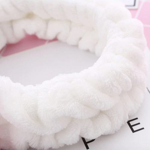 Повязка на голову "Панда" (черно-белый)