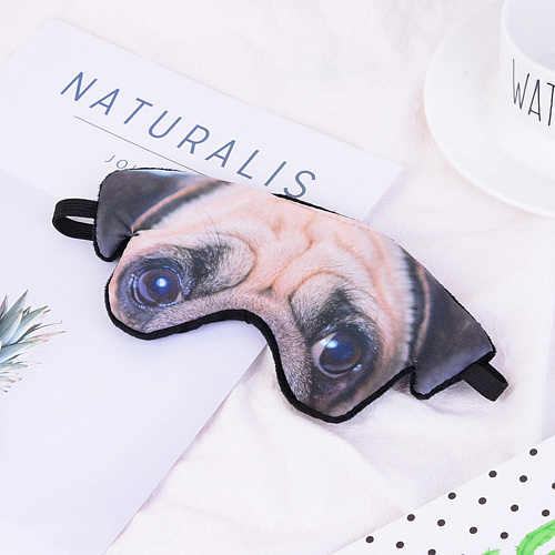 Маска для сна "Мопсик"