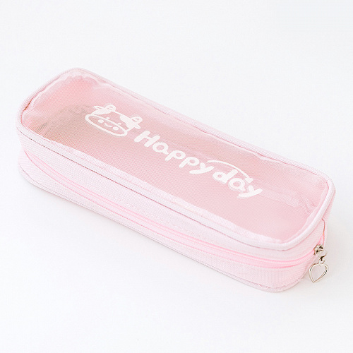 Пенал "Happy day" розовый