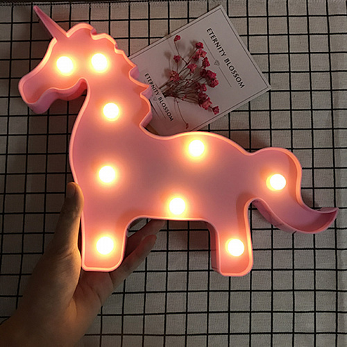 Ночник "Единорог" (розовый)
