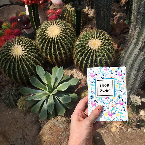 Обложка для паспорта "F*ck yeah"