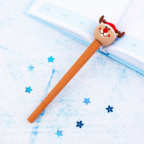 Ручка "Новый год" голова оленя