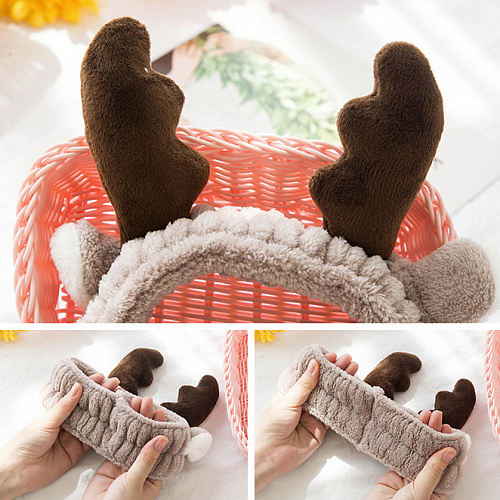 Повязка на голову "Олененок", коричневый