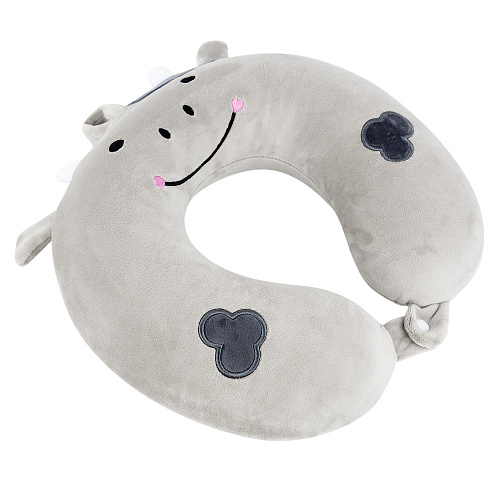 Подушка для путешествий "Бычок" (серый)