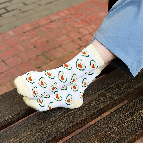 Носки "Любимое авокадо", разм.35-39