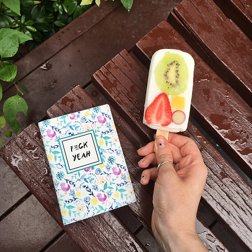 Обложка для паспорта "F*ck yeah"