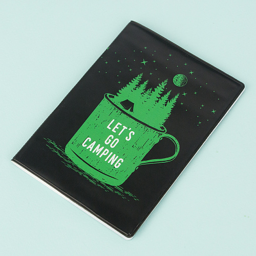 Обложка для паспорта "Let`s go camping"