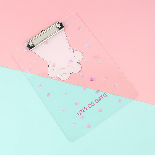 Папка-планшет "Прозрачный" (лапка)