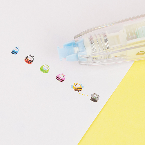 Ручка-скотч "Звери и сердечки" (пигвин)