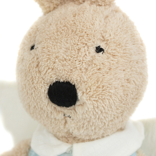 Игрушка-подушка "Зайка с крылышками" (голубая) 45см