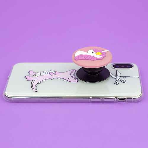 Держатель для телефона/попсокет "Pinky unicorn"