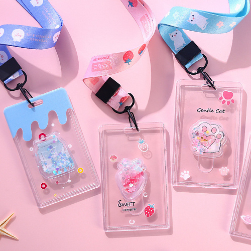 Бейдж на ленте с карабином (лапка)