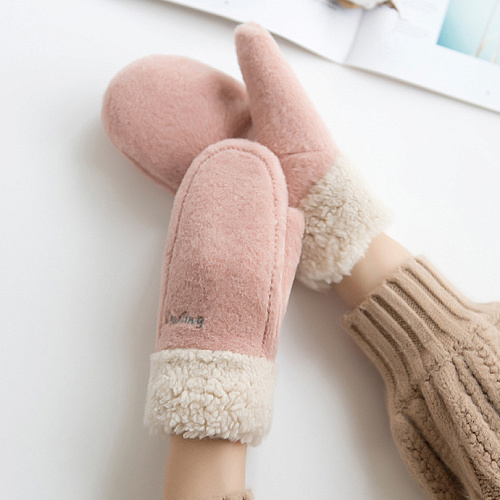 Варежки утепленные "Darling", розовые