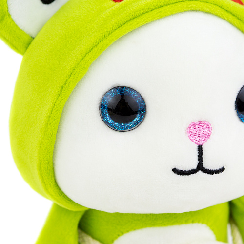 Игрушка-подушка "Котя в кигуруми" (зеленый) 24см