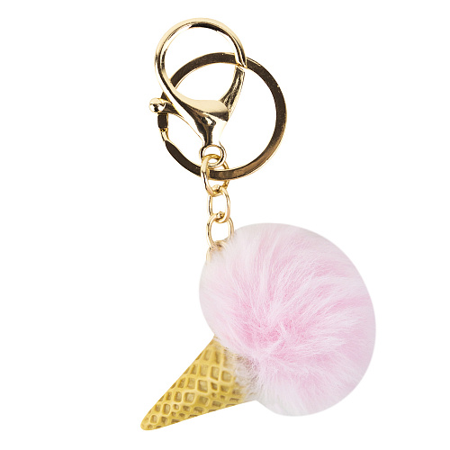 Брелок "Рожок мороженого" (розовый)