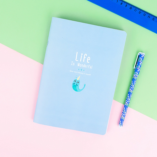 Тетрадь в розовую клетку А5 "Life" нарвал