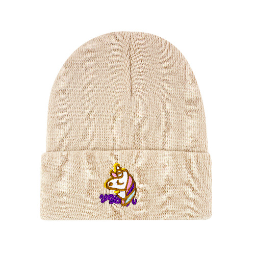 Шапка "Единорог" (бежевая)